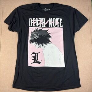 Ripple Junction Shirt Men's XL Black Death‎ Note Anime Shortsleeves Graphic Tee